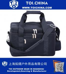 18L Большая емкость изолированная сумка Lunch Tote Bag Box Cooler Bag Пикник Холодная питьевая изоляция Морозильная сумка для бакалеи, кемпинга, черного автомобиля