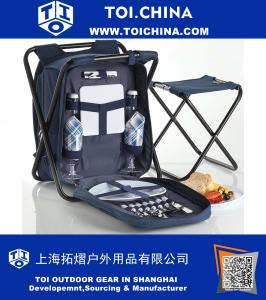 2 Person Blue 2 in 1 Picnic Backpack