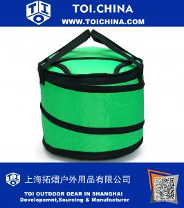 30-can Collapsible Soft cooler bag for Party, Golf, Grocery, Picnic, Car, Leakproof Liner, Fits in Suitcase, Green