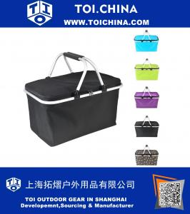 32L Folding Picnic Insulated Cool Basket Bag