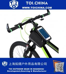 3 in 1 Design Wasserdicht Radfahren Fahrrad Fronttasche Oberrohr Frame Bag Pannier Doppel Pouch Fahrrad Zubehör für 5,7 Zoll Handy Smartphone