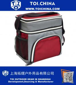 600D Lunch Bag Cooler Tote - Thermal Insulated Double Compartment with Zipper Closure Adjustable Shoulder Strap