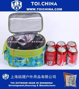 6 Cans Soft Insulated Lunch Box Cooler Bag for Men, Women, Kids