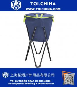 72 Can Collapsible Tub Cooler Stand With Travel Carry Bag