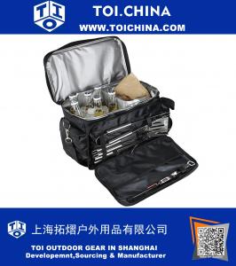 Набор инструментов для принадлежностей для гриля для барбекю с изолированной сумкой для охлаждающей воды