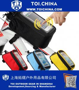 Bicycle Bags Bicycle Front Tube Frame Cycling Packages 4.2,4.8,5.5 inches Touch Screen Mobile Phone Bags Professional Bicycle Accessories