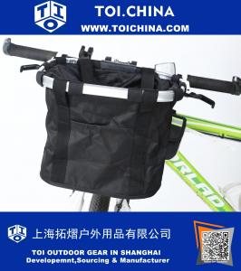 
Cesta de suporte de bicicleta para gato de cachorro de estimação, 2-em-1 bicicleta cesta, ombro transportadoras
