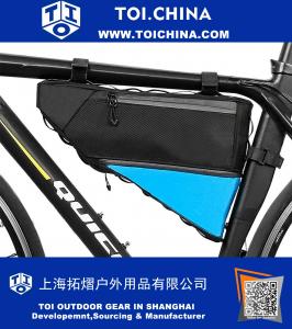 Bicycle Frame Bag Waterproof Bike Cycling Front Triangle Bag Mountain Road MTB Bicycle Front Top Tube Bag Bike Pouch Front Saddle Bag 3L+1L