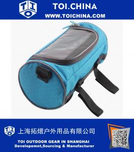 Bicycle Handlebar Bags Cycling Front Baskets Bike Frame Storage Bag front top tube bicycle pannier Bag with Transparent Pouch for Riding outdoor activities