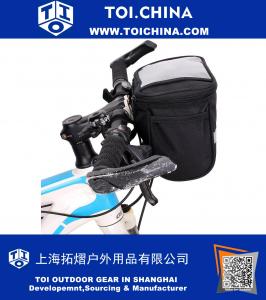 Bicycle Handlebar Phone Map Bag Cycling Bike Front Basket Pannier Pouch