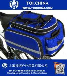 Bicycle Rear Seat Trunk Bag Handbag Bag Pannier Carrying Luggage Package Rack Cycling Waterproof with FREE Raincoat