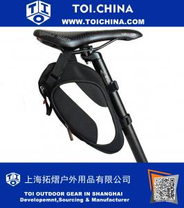 Bolsa de sillín de bicicleta debajo del bolso de la bici del asiento Bolsa de sillín de ciclo de nylon impermeable