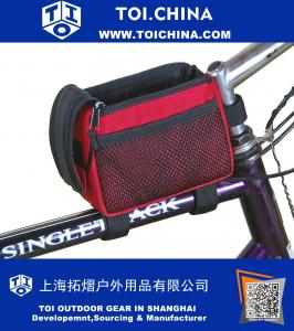 Saco de tubo superior de bicicleta Pacote de quadro de bicicleta Pacote de haste de bicicleta Frente traseiro acessórios