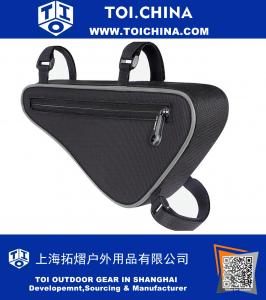 
Bicicleta Triângulo Quadro Bag, Bike Frame Frontal Triangle Tube Bag Ciclismo Pipe Pouch Tool Bag
