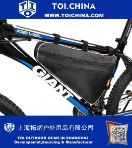 Bolso del triángulo del marco de la bicicleta, tubo superior de la bici que completa un ciclo la bolsa de la esquina