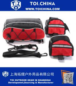 Bicycle frame package mountain bike bag front beam Shangguan package four in one package