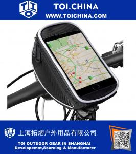 Bisiklet telefonu çantası, Ubegood Su Geçirmez Bisiklet Telefonu Çanta Bisiklet Montaj Tutucu Cep Telefonu için Gidon Çantası