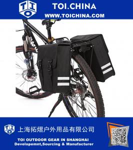 Sac de vélo Sacoches de vélo Sac de siège arrière avec housse anti-pluie pour le cyclisme Sports de plein air Voyage