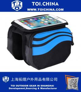 Bike Bicycle Touch Screen Front Bag Cycling Case For 5.7 inch Mobile Cellphone