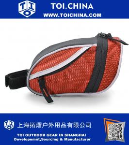 Bike Front Top Tube Wedge Pack Adjustable Strap-On Saddle Bag