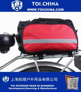 
Traseira de bicicleta Bag Shoulder Strap impermeável Nylon Bicycle Seat Trunk Bag
