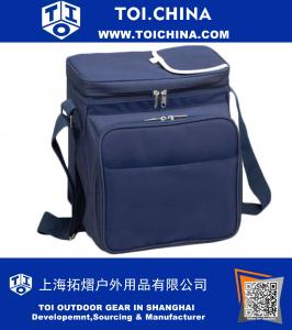 Синяя изолированная корзина для пикника - рюкзак для завтрака Tote
