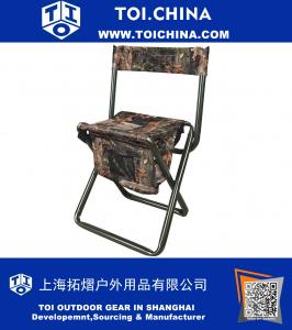 Camo Folding Hunting Stool with Back