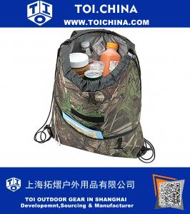 Camo изолированный Drawstring рюкзак Cooler Bag ... водонепроницаемый PEVA подкладка