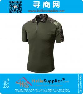 Camouflage Military Uniform Hunting Short Sleeve