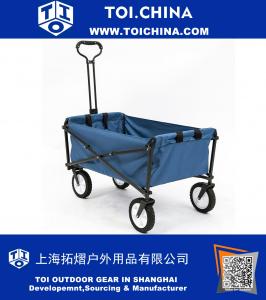 Plegable plegable Utility Wagon Garden Cart Shopping Beach al aire libre, azul