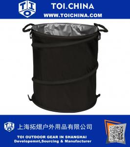 Collapsible Multi Function Pop-Up Barrel Cooler, Hamper or Trash Can