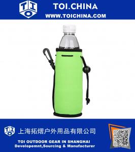 Collapsible Neoprene Water Bottle Drawstring Cooler