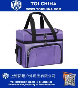 Kühltasche - doppelt isoliertes Fach. Aluminiumfolie, High-Density-Isolierung, 4 hitzeversiegelte abnehmbare Thick Peva Liner. Mehrere Taschen - Soft Cooler Lunch Box