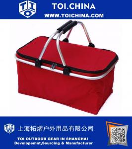 Cooler Bags Thermal for Lunch High Capacity Ice Pack Women Picnic Storage Bags Oxford Aluminum Foil Folding Insulation Food Bags