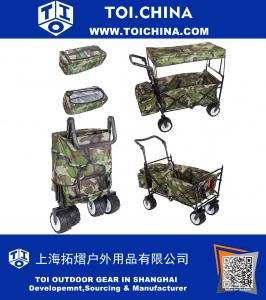 Cooler Camouflage Folding Stroller Wagon