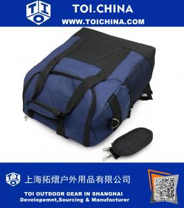Cooler Isolierte Tasche, Lunch-Taschen, Picknick-Tasche, Schwarz und Marineblau Isolierte Einkaufstasche mit abnehmbaren Schultergurt, Oxford Tuch Carry Lunch Bag für Lunch-Box