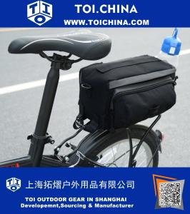 Ciclismo Bicicleta Bicicleta Pannier Traseiro Saco de Assento Tronco Rack De Armazenamento Pacote de Viagem Como Ombro Também Bolsa ou Bolsa