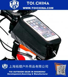 Radfahren Fahrrad Lenker Rahmen Pannier vorne Top Tube Tasche Pack Rack X groß wasserdicht für iPhone 6 6 Plus Samsung 4,8 5,5 Zoll Handy