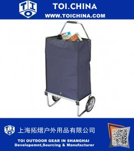 Deluxe Folding Rolling Carryall Shopping Cart