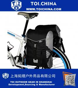Double Bicycle Rear Seat Trunk Bag Handbag Pannier