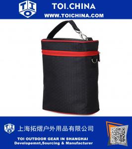 Double Bottle Bag Cooler Bags Lunch Bag Hold Cold Insulation Handbag Tote Bag With Shoulder Strap