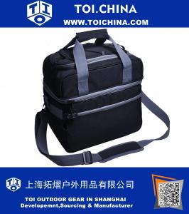 Double Compartment Cooler Bag Large Insulated Bag for Lunch, Picnic, Beach, Grocery, Kayak, Travel, Camping