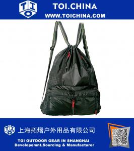 Drawstring Backpack Lightweight Foldable Waterproof Sports Gym Backpack Bag