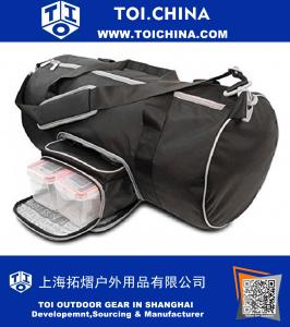 Bolsa de lona con bolsa de comida extraíble Bolsa aislante con contenedores de comida de control de porción libre de BPA, paquetes de hielo reutilizables