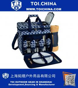 Equipped Insulated Picnic Cooler With Blanket
