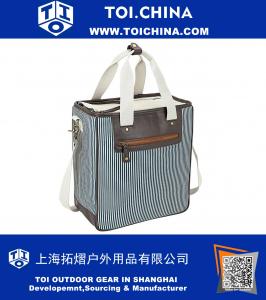 Mode-Baumwoll-Leinwand isolierte weiche Einkaufstasche Kühler Einkaufstasche 33 kann Kapazität