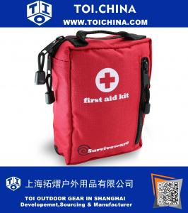 First Aid Kit for Hiking, Backpacking, Camping, Travel, Car And Cycling. With Waterproof Laminate Bags