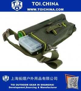 Pêche Leurre Bag Rod Case Taille Pack Leg Sacs Tackle De Stockage De Pêche En Plein Air Camping Randonnée Armée