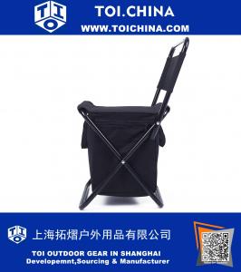 Foldable Chair With cooler bag For Camping, Fishing, Watching Sports Events, Tailgating, Hiking, Picnics