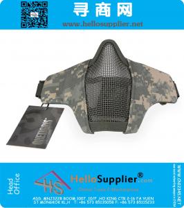 Foldable Half Face Mesh Mask Military Style Comfortable Adjustable Tactical Lower Face Protective Mask 9 Colors Available
